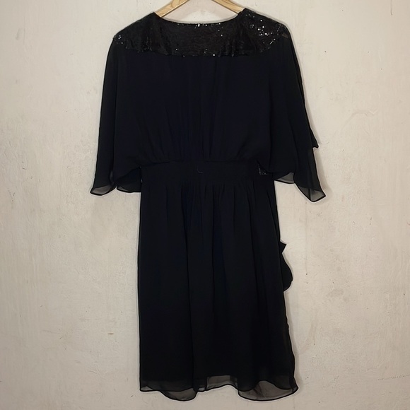 CITY CHIC Sequin Wrap Dress - Black Size 14 NWT - Picture 7 of 13